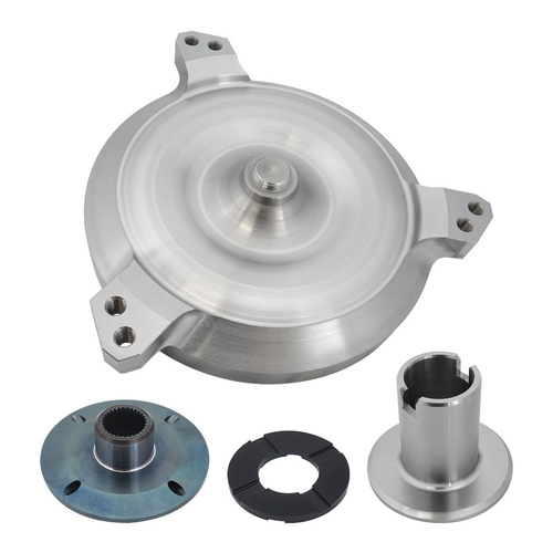 RTS Billet Converter Kit 10in., 30spl, GM TH350, TH400, Powerglide & Trimatic with Turbo Spline, Dual Bolt Circle, 10.75" & 11.50" Each